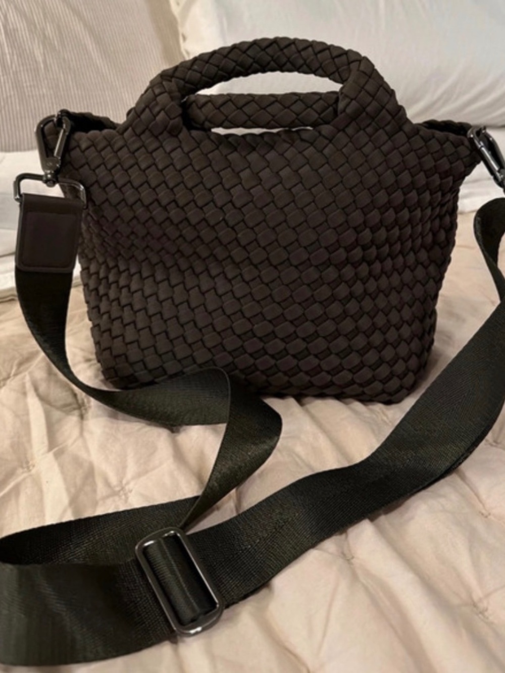 Naghedi St Barths Small Tote Crossbody - Olive (never used)